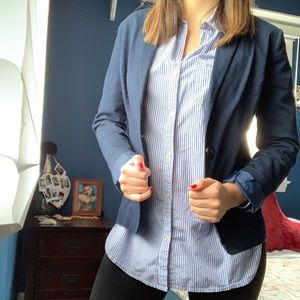 Bershka Navy Blue Blazer 🧥💁🏼‍♀️